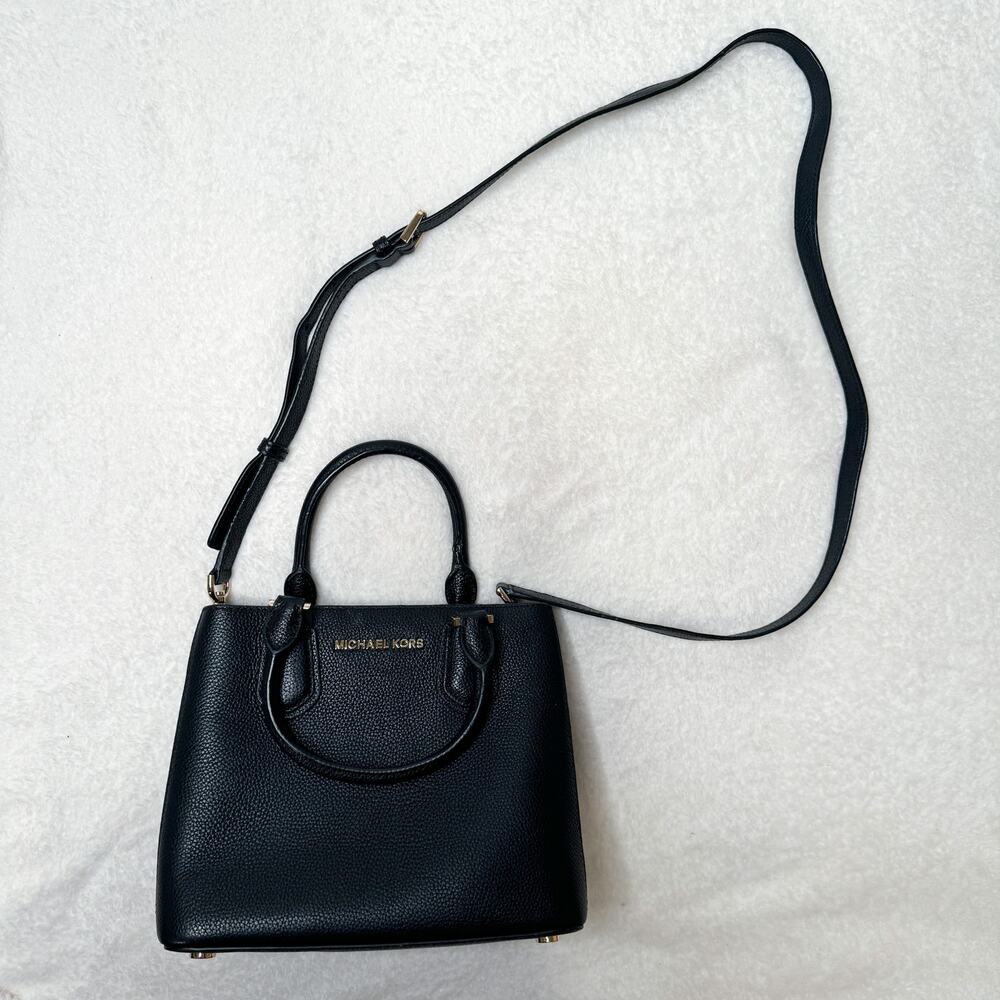 Michael‎ Kors Black Leather Crossbody Purse